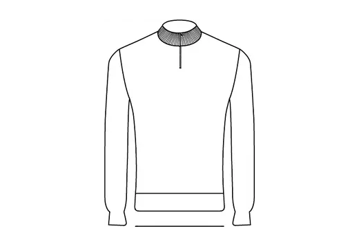 Zip Sweater kroj